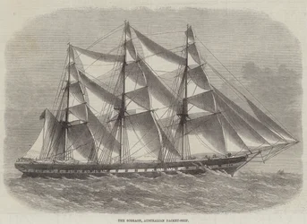 Die Sobraon, Australisches Paket-Schiff